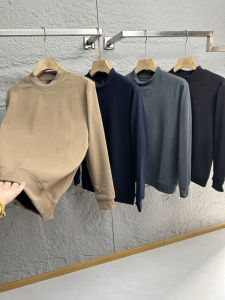 Áo Sơ Mi Cổ Tròn Thường Ngày Bằng Vải Polyester Thoải Mái Ấm Áp Đa Năng Thời Trang Mùa Thu Đông Cho Nam