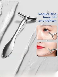 Eye Cream Massage Stick T-Shaped Facial Lifting Tightening Beauty Tool Essence Introduction Roller Ball Application