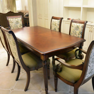 American-Style Solid Wood Dining Table Rectangular Country French Retro Mori Style Household Oak Small Apartment Classy Furniture Customization