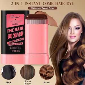 2 in 1 Hair Dye Comb for Quick Touch，Disposable Hair Color Pen，Safe and Convenient Comb Hair Dye Touch up Comb Waterproof and SweatProof Hair Dye Comb Convenient Comb Hair Dye Hair Dye with Comb