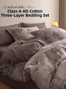 Kiss Dear | Luxury Simple Cotton 60S Bedding Set