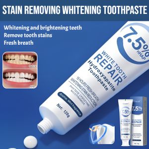 Apatite Hydroxy Toothpaste Stain Removing Whitening Toothpaste Oral Cleaning Freshens Breath Reduces Plaque Fights Bad Breath Family Oral Care