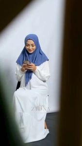 Hijab couple keluarga cemara bahan jersey instan