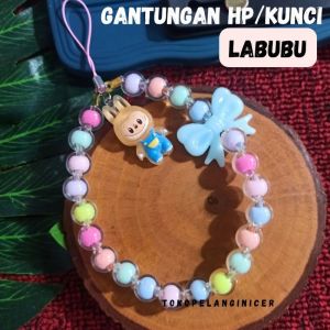 Gantungan Hp Labubu Candy Ball-Tali Hp Labubu Manik-Mainan Hp/Gantungan Kunci -Strap Phone Labubu