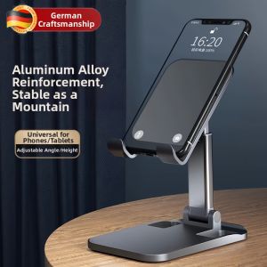 Stable Lazy Desktop Phone Stand for Tablets iPad Adjustable Foldable Swivel