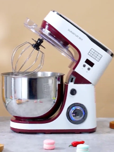 SUNATUR Stand Mixer Electric Desktop Egg Beater Household Small Kitchen Baking Blender Dough Kneader (1300W/5.5L)