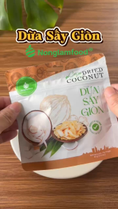 [5 Túi tặng 1] Combo 5 Túi Dừa Khô Sấy Giòn 45g NONGLAMFOOD Loại 1 Hàng Chuẩn Xuất Khẩu Trái Cây Sấy