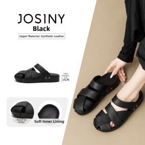 Josiny | French Vintage Weave Platform Mule Slipper