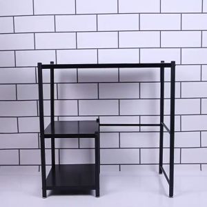Gas Stove Stand Rack Heavy Duty Kitchen Organizer Storage Rack Shelf with LGP Roller Kitchen Organizer Gas Stand Rack Shelf Space Saver