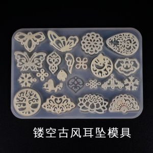 New Arrival Diy Craft Epoxy Necklace Model Dropping Pendants Silicone Moulds Crystal Earring Resin Molds Jewelry Making Tools