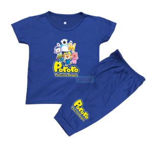 Baju Pororo anak perempuan baju Setelan Anak Perempuan dan laki laki Baju anak Perempuan dan laki laki lucu 1-6tahun