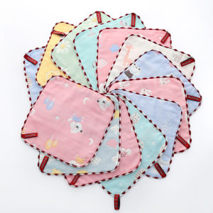 Pure Cotton Muslin Towel Baby Bib Feeding Towel Children Handkerchief Newborn Toddler Face Wash Small Square Towel