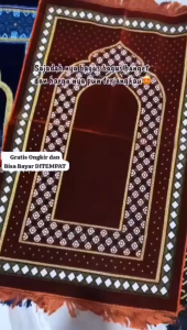 cod sajadah turki beludru tebal terbaru murah nyaman untuk ibadah Ukuran Besar