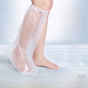 Waterproof Bathing Foot Cover Fracture Cast Shower Protection Leakproof Extended Length Ankle Support for Healing Wounds