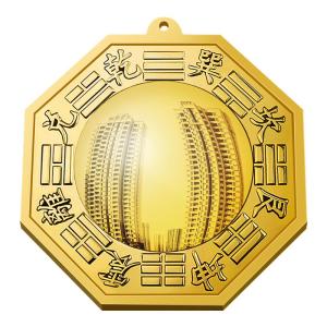 HETANGYUESHE | Feng Shui Mirror with Convex and Concave Surfaces Brass