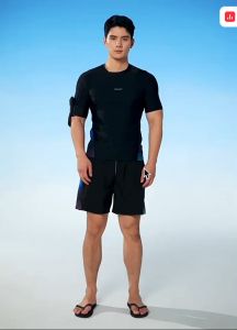Đồ Bơi Nam Kappa Cộc Tay Kín Đáo Nhanh Khô Bộ Bơi Nam Đồ Bơi Cho Nam Quần Áo Bơi Nam Bộ Bơi Cho Nam Áo Bơi Nam Quần 2 L