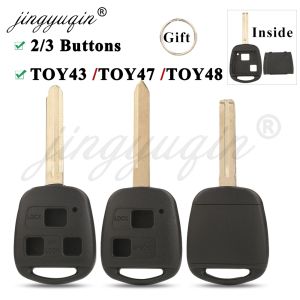 Car Key Case Shell for Lexus ES300 RX SC GS Toyota Corolla Yaris Camry RAV4 Land Cruiser Prado Tarago Avensis FJ Alphard Aristo