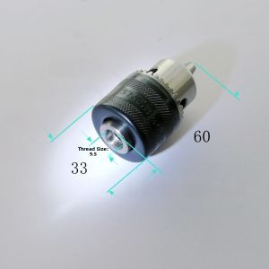 Three-Jaw Self-Tightening Drill Chuck Head Engraving Hand Drill Accessories Table Drill B16 Grinding Head JT0 Key Drill Chuck