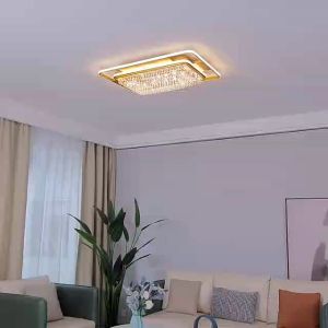 Đèn Mâm Pha Lê Ốp Trần Kích Thước Lớn Sang Trọng Hiện Đại Đổi Màu 3 Chế Độ Sáng Đẹp Mắt - Bảo Hành 5 Năm