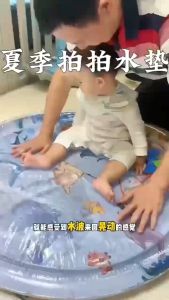 Inflatable Cartoon Pat Pad Baby Marine Fish Water Bed for Kids - Baby Crawling Cushion Toy