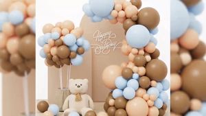 Retro Mocha Boho Balloon Set Double Layer Brown Nude Latex Balloons Garland Arch Kit For Baby Shower Gender Reveal Bridal Shower Wedding Birthday Balloons Party Decorations Set