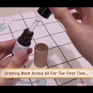 【K-Home】Aroma Wood Diffuser Essential Oil Diffuser for Aromatherapy Cylinder Beech Wooden Diffuser Aroma