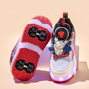 Four-Wheeled Rolling Shoes with LED