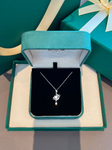 YINNUANNUAN | 999 Pure Silver Moon Necklace Women