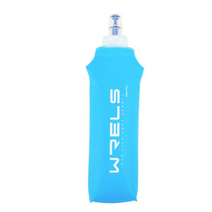 WRELS TPU Silicone Soft Water Bottle Outdoor Sport Running Bicycle Camping Climbing Soft Flask BPA Free Portable Soft Water Bag