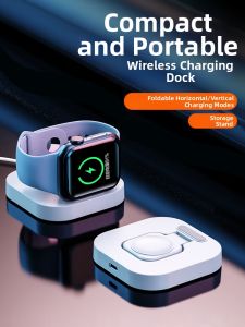 Earise | Wireless Magnetic Fast-Charging Apple Watch Charger with Portable Folding Stand