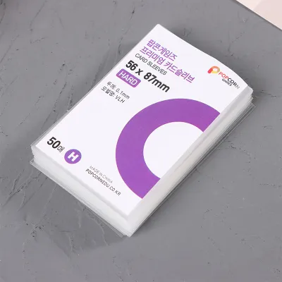 50pcs Korea Card Sleeves Clear Acid Free CPP HARD 3 Inch Photocard Holographic Protector Film Album Binder