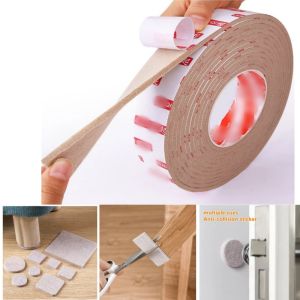 2 Meter Felt Chair Leg Pads Tape Self-Adhesive Anti-slip Furniture Sliding Strip Mat Floor Protector Wear-resisting Stickers