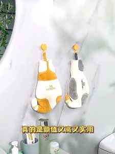 Little.Daisy98 ผ้าขนหนูเช็ดมือ ดูดซับน้ําได้ดี  ผ้าไมโครไฟเบอร์ พร้อมส่ง ลายการ์ตูน