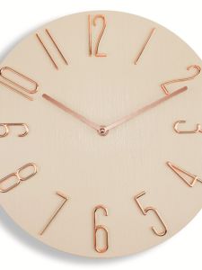 Modern Minimalist Silent Wall Clock Luxury Lightweight Frameless Living Room Decorative Clock Super Thin Creative Clock 12 Inch