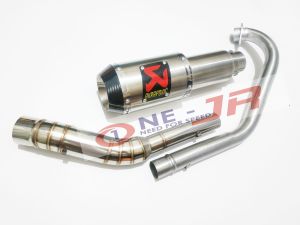 Knalpot Racing AKRAPOVIC GP M1 Vixion old new r15 v3 byson Mx king Scorpion Gsx Satria fu Sonic Verza Cb 150 Cbr Facelife Gtr