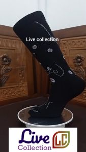 Kaos Kaki Jempol Wanita Muslimah Motif Bunga Kapas Computerized