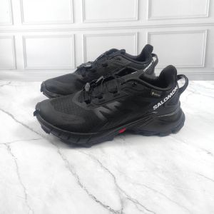 Dizzyplans Bisa COD SUPERCROSS 4 GTX Triple Black SUPER PREMIUM RUNNING TRAIL SHOES + KAOS KAKI + GELANG