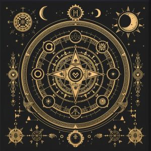 【Rune Tarot】Tarot Tablecloth Board Game Card Tablecloth Washable