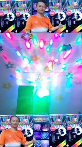 cholly.shop LED MINI STAGE LIGHT ไฟดิสโก้ ไฟปาร์ตี้ ไฟกระพริบตามจังหวะเพลง ไฟหมุน ไฟดิสโก้เทค ไฟเทค ไฟเธค