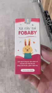Xịt Ráy Tai Fobaby Fobe 30ml Cho Trẻ Nhỏ Làm Sạch Vệ Sinh Tai