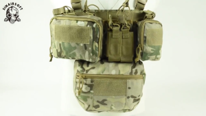 หน้าอกแขวน กระเป๋าหน้าท้องน้ำหนักเบาอเนกประสงค์ เสื้อกั๊กยุทธวิธีระบายอากาศ เสื้อกั๊ก Bulletproof ทหารพิเศษ เสื้อกั๊กยุทธวิธี อุปกรณ์ต่อสู้ เข็มขัดอเนกประสงค์