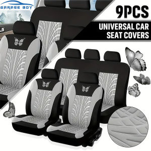 Full set of cloth car seat covers universal front seats and split rear seats airbag compatible washable suitable for SUV sedan truck