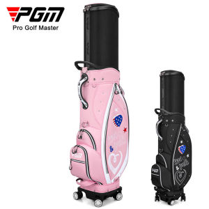 PGM QB135 Golf Bag Waterproof Nylon Four Wheel Standard Bags Women Quiet and Wear-resistant Hold 13 Clubs