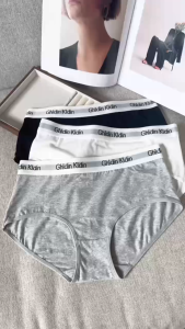 Ghldin Kldin กางเกงในผู้หญิง เอวยางยืดแฟชั่นยืดหยุ่นสูง ผ้าฝ้ายเนื้อนุ่ม สวมใส่สบาย ต่อต้านแบคทีเรียและระบายอากาศได้ สไตล์สปอร์ตมินิมอล