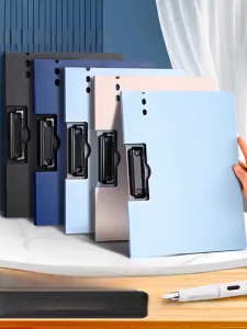 2pc A4 File Folders Documents Organizer Clipboard With Cover Paper Folder For Business & School