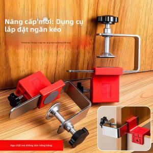 Kẹp Tủ Có Thể Điều Chỉnh Bằng Thép Không Gỉ Dùng Cho Lắp Đặt Mặt Trước Ngăn Kéo Đồ Nội Thất Nhà Bếp Dụng Cụ Lắp Đặt Góc Cạnh Trong Chế Tác Gỗ