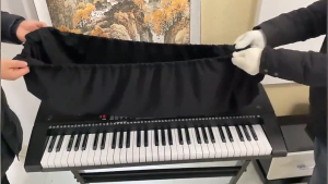 Keyboard Dust Cover Piano Cover Waterproof With Elastic Cord Locking Clasp Electronic Piano Keyboard Dust Cover