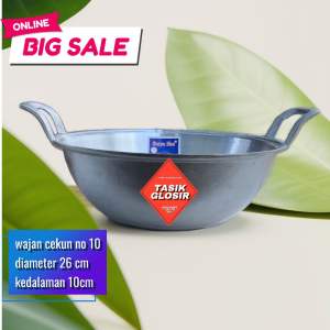 Termurah Wajan penggorengan no.10 Cekung dalam Katel Cekung paling pas buat masak