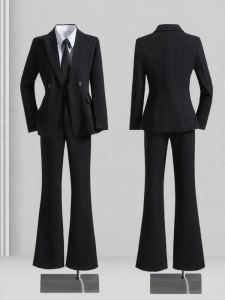 YIMUZI | Black Petite Womens Suit Jacket