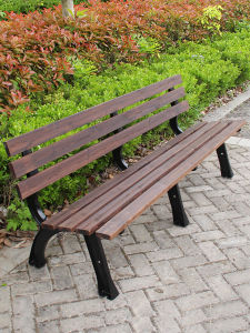 Outdoor Balcony Double-Seat Lounge Chair Antiseptic Wood Cast Iron Chair Garden Bench Park Wooden Chair Outdoor Balcony Iron Art